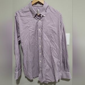 Peter Millar Men's Button Down Nanolux EasyCare Long Sleeve Dress Shirt, Size XL